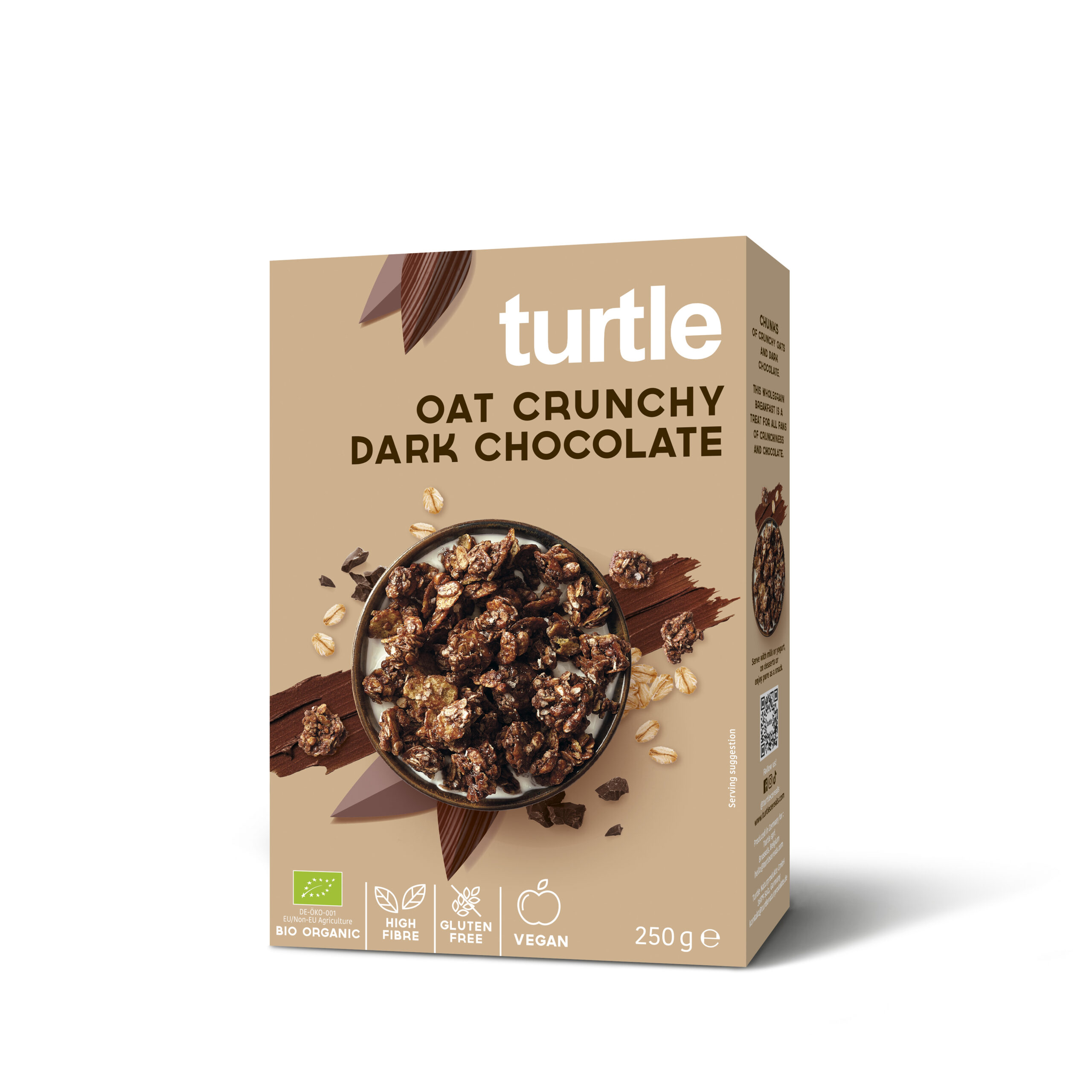 Turtle Cornflakes – Oat Chunks Dark Chocolate Packshot RGB (1)